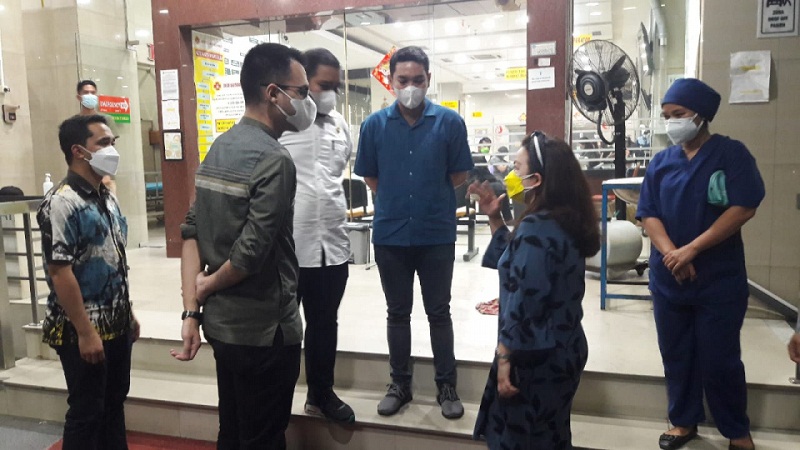 Fraksi NasDem DPRD Medan Temukan Ruang Rawatan Covid-19 Over Kapasitas