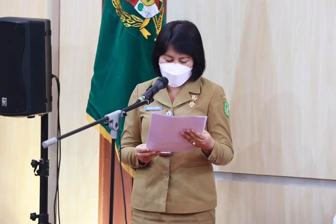 Mantan Plt Sekwan DPRD Medan, Erisda Hutasoit Dihunjuk Plt Kadis DPMTSP