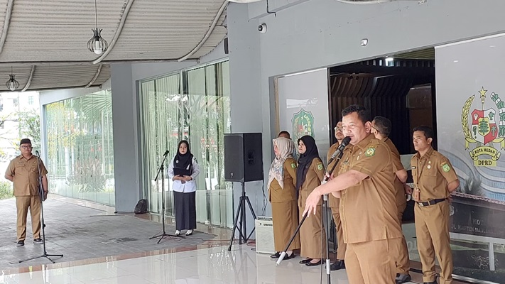 Sekretariat DPRD Medan Apel Khusus Deklarasi Birokrasi Anti Korupsi